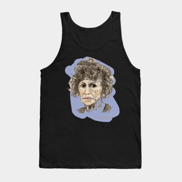 Lady & Hair Tank Top by LarryHankin